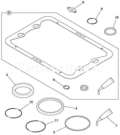 Комплект прокладок двигателя нижний 320/09383 PBS
